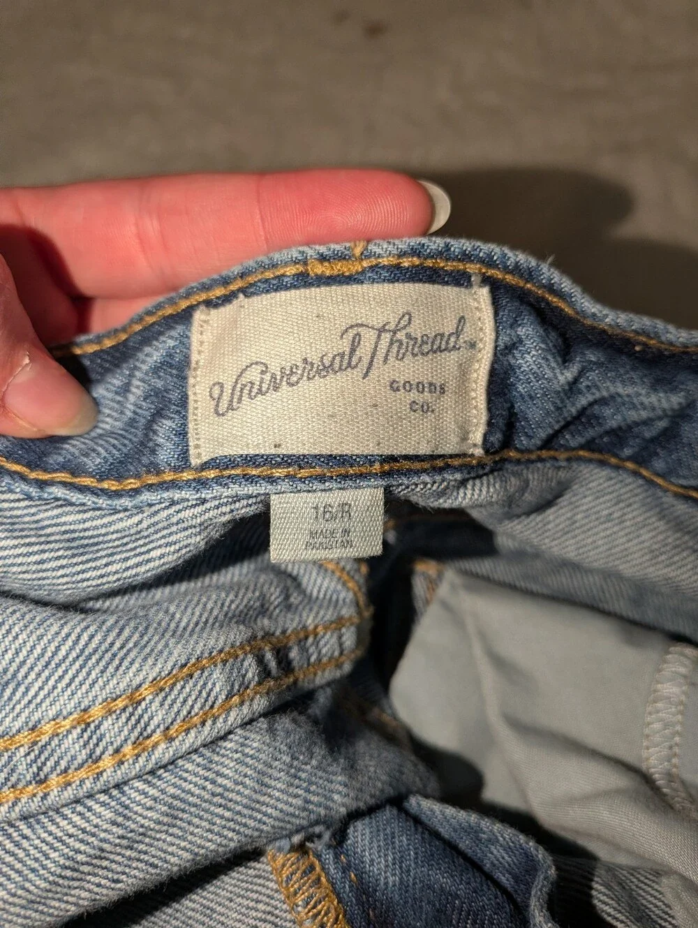 Universal Thread High Rise Long Denim Short - Women's Size 16